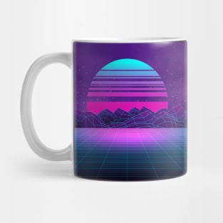 Synthwave Sunset of the 80's Mug